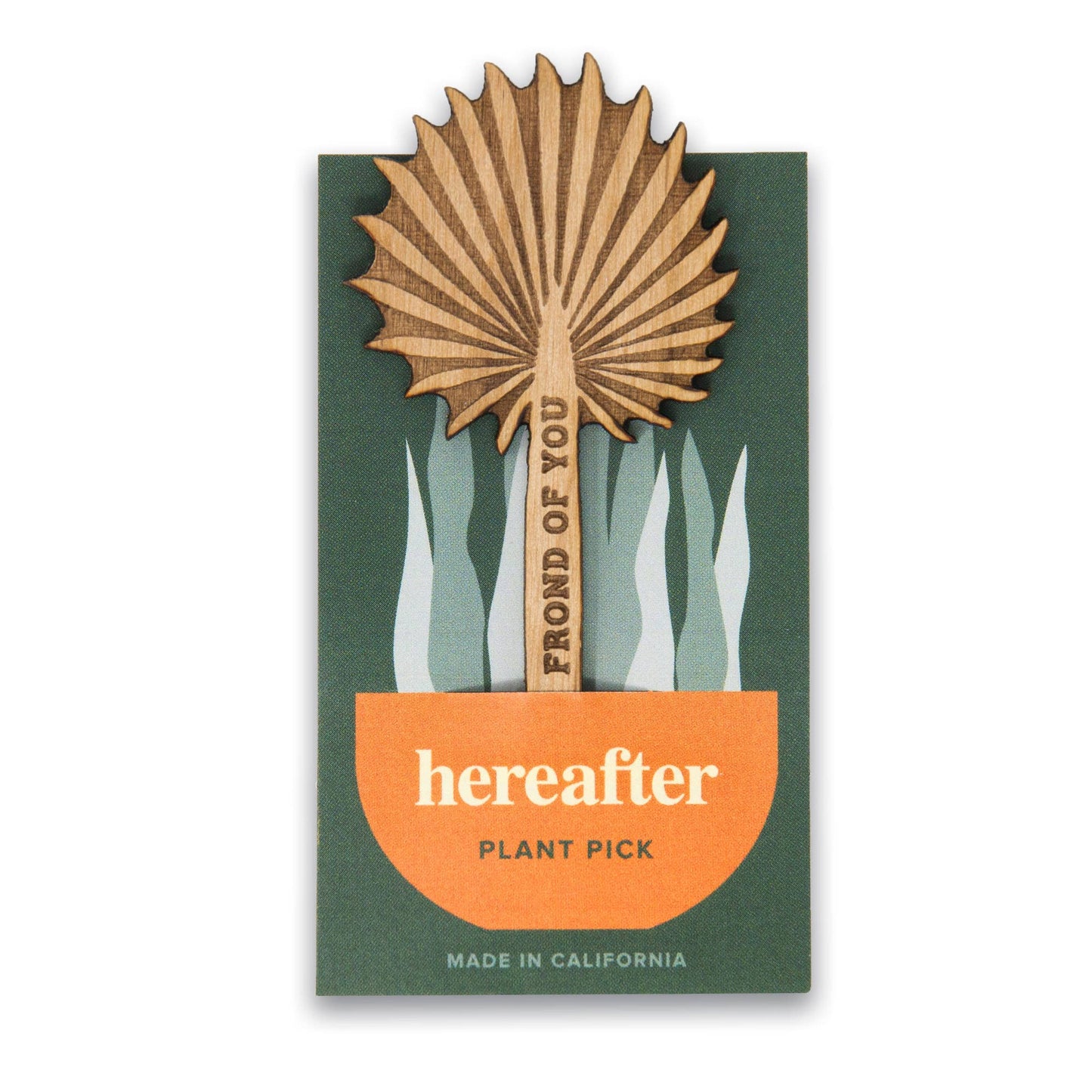 Wood Plant Pick ~ Frond of You Palm