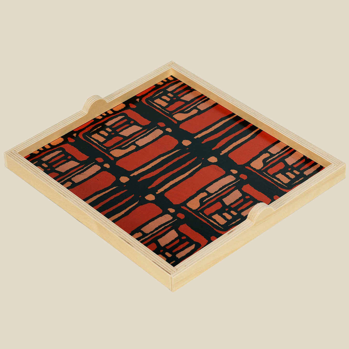 Square Tray ~ Rue Orange