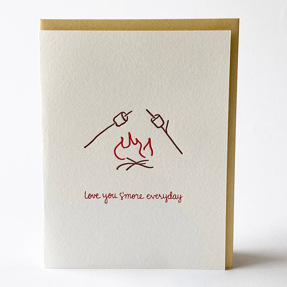 Romantic Greeting Card ~ I Love You S'more Every Day