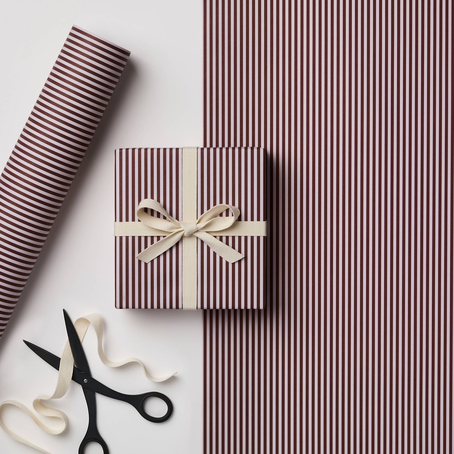 Complimentary Gift Wrapping ~ Russet Stripe