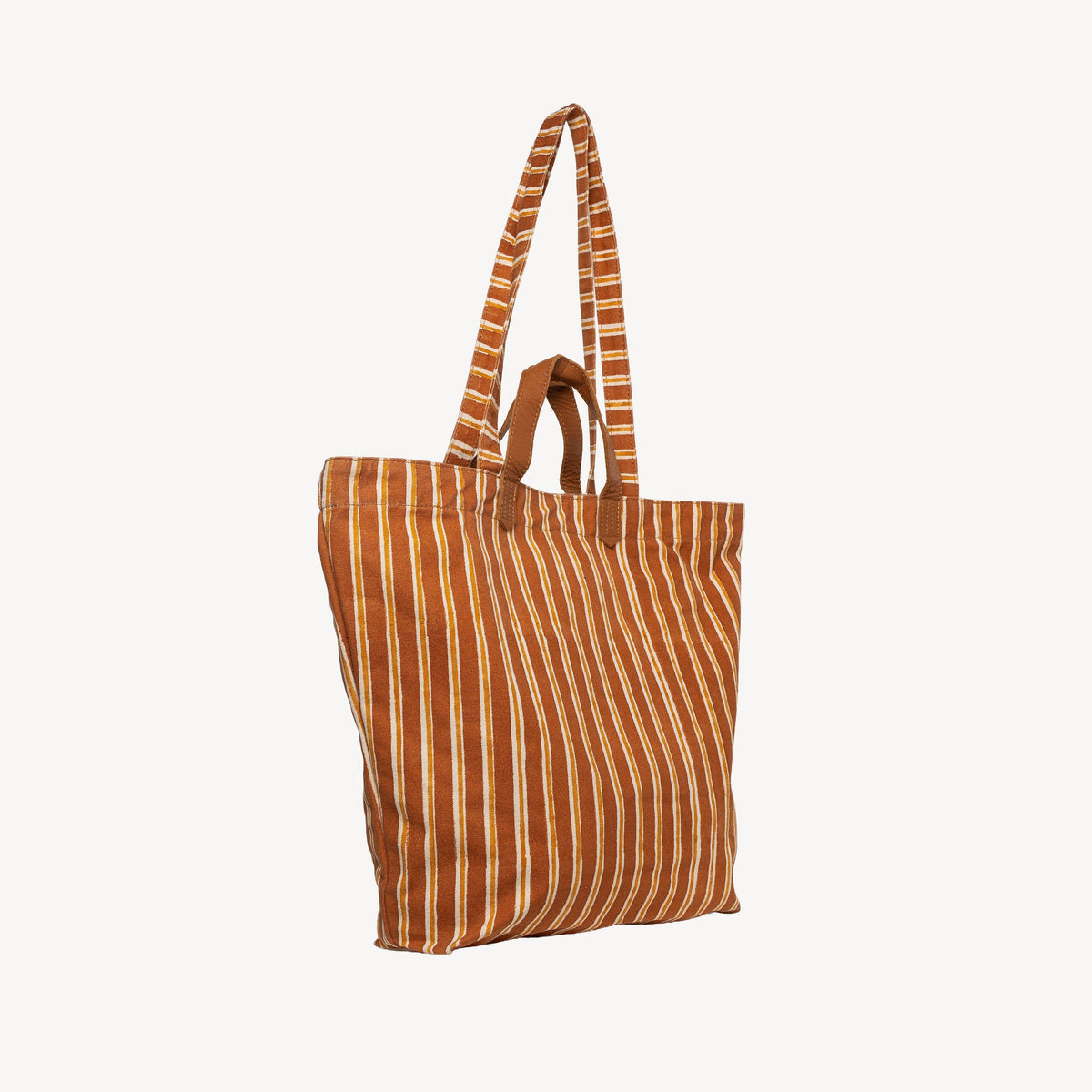 Carryall Tote - Chocolate Stripe
