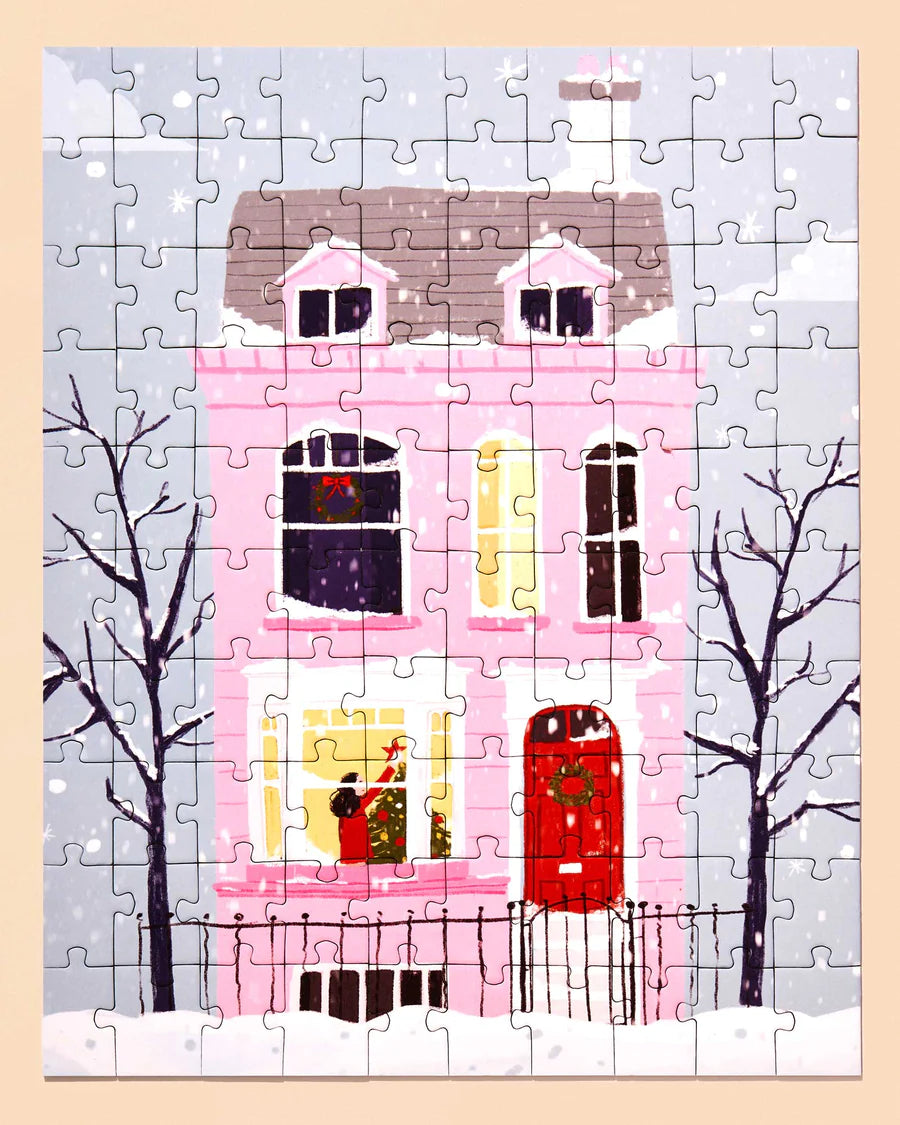 Puzzle (100 Piece) ~ Pink House
