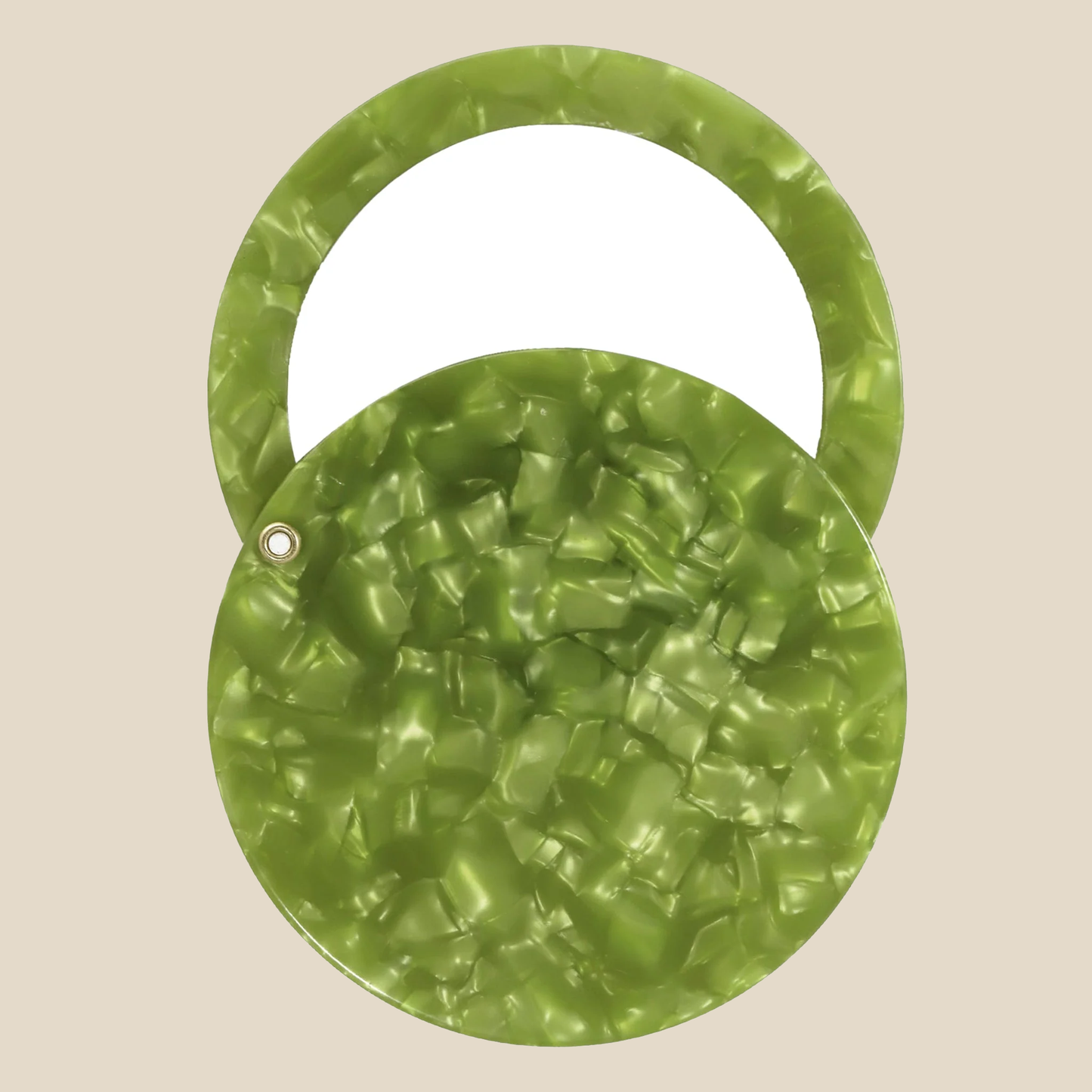 Compact Circle Mirror
