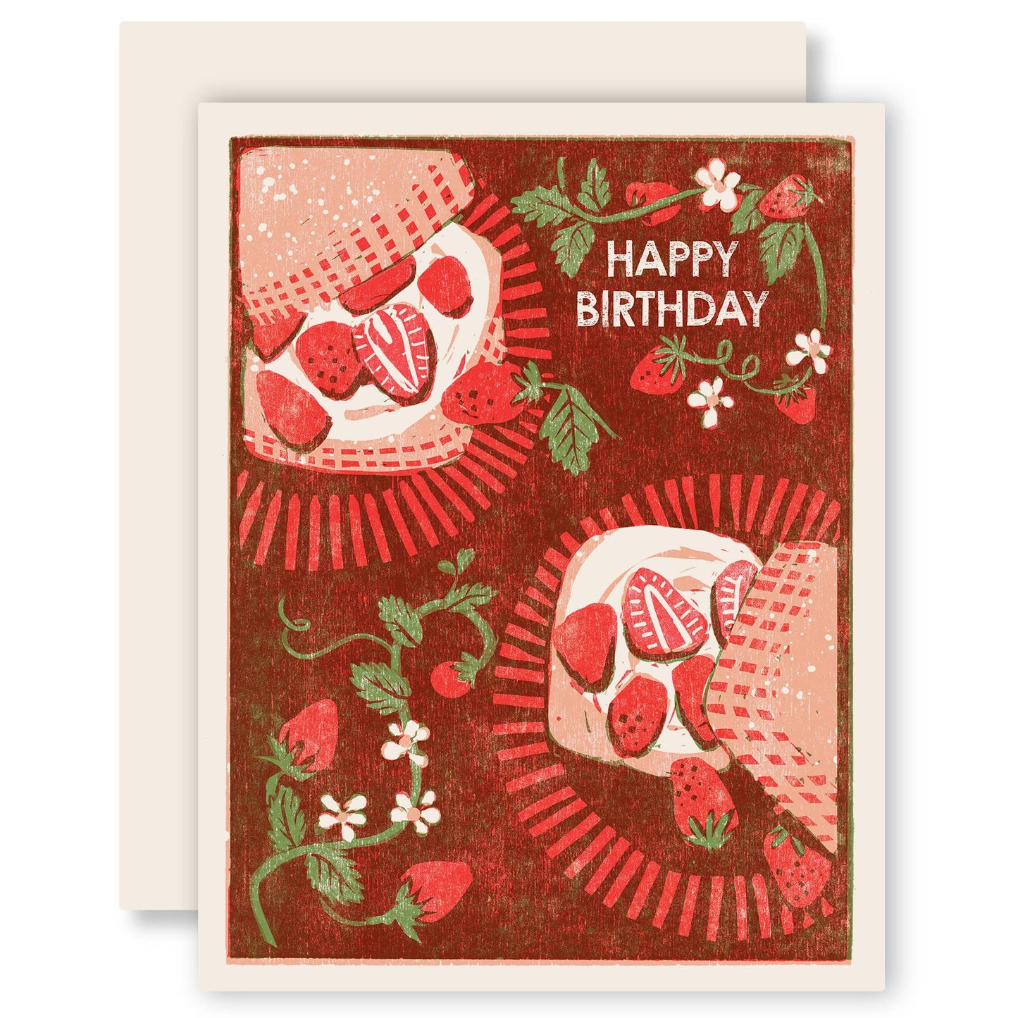 Birthday Greeting Card ~ Strawberry Shortcake