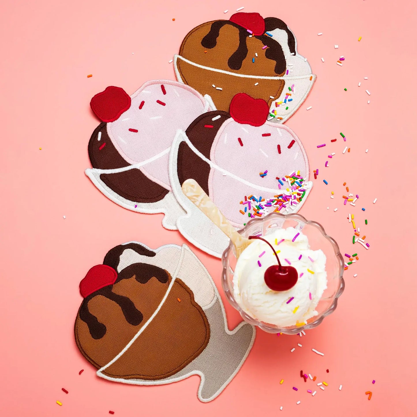 Cocktail Napkins ~ Ice Cream Sundae
