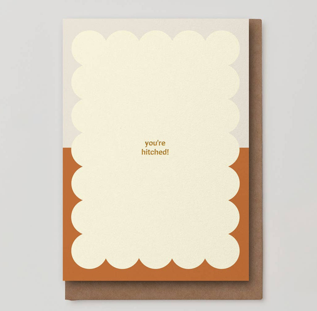 Wedding Greeting Card ~ You're Hitched!