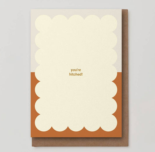 Wedding Greeting Card ~ You're Hitched!