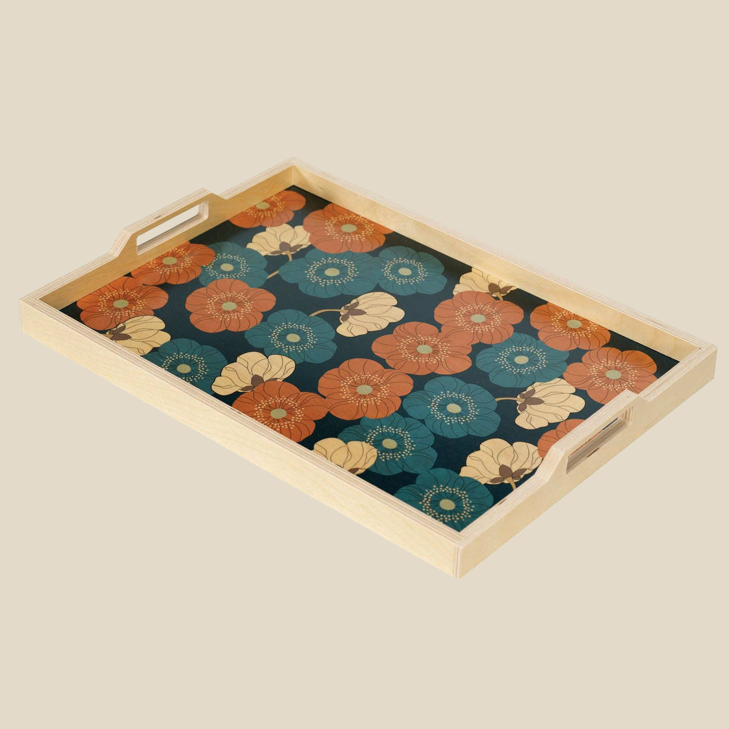 Large Serving Tray ~ Alice Blue