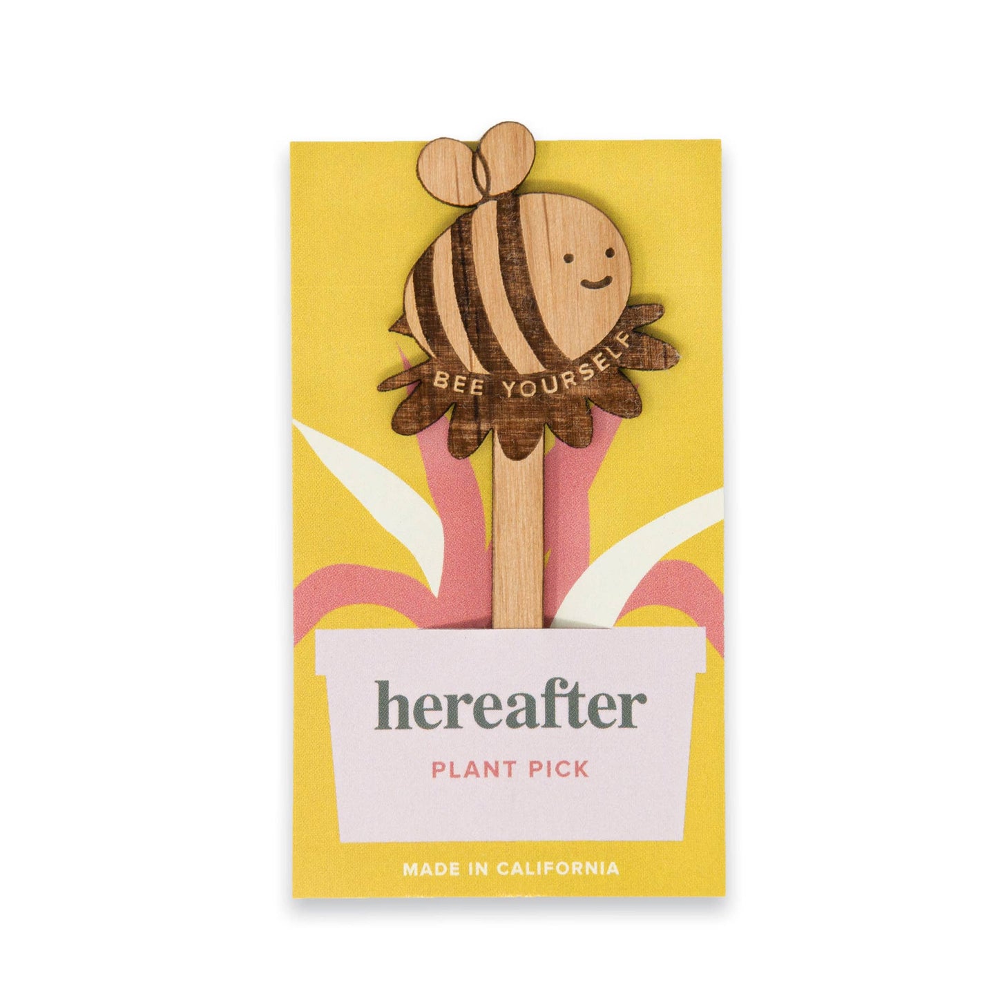 Wood Plant Pick ~ Bee Yourself Bumblebee
