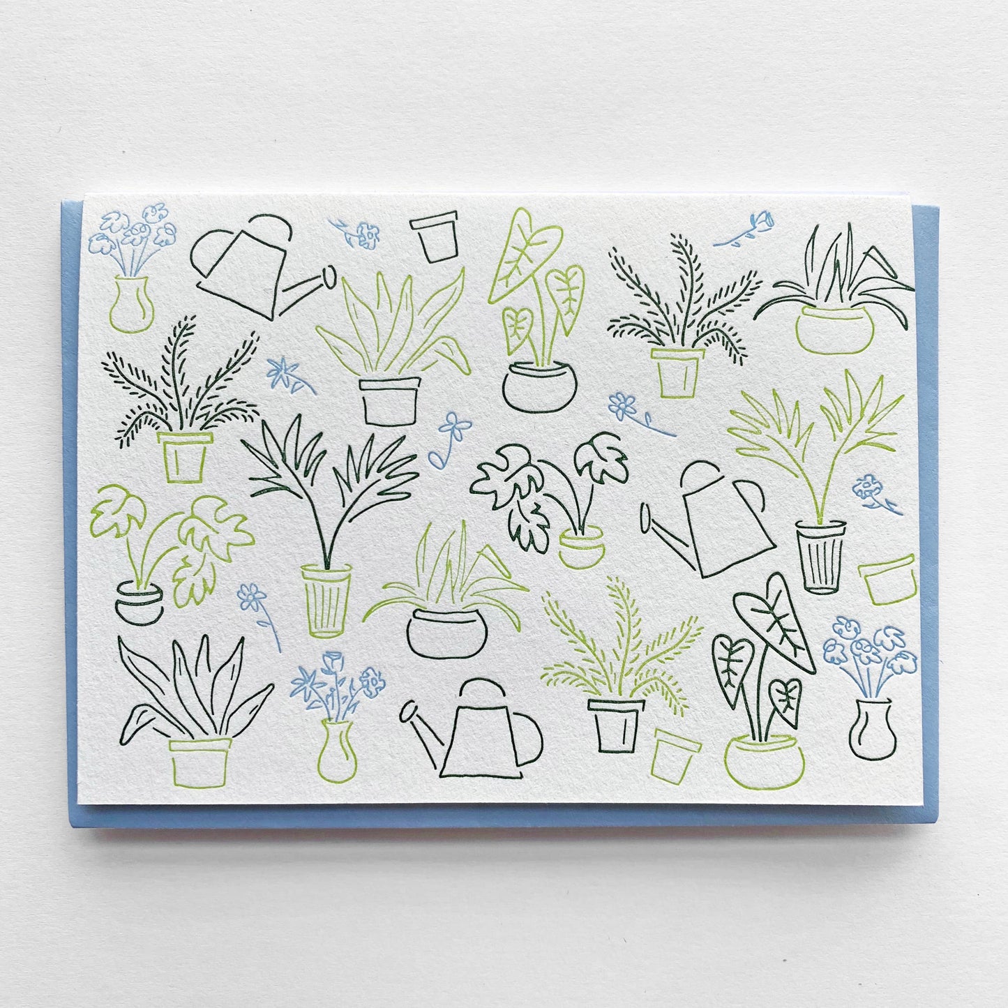 Blank Note Card ~ Green Thumb