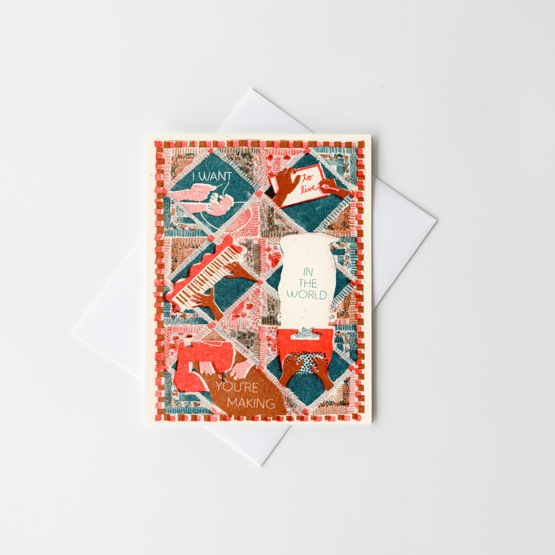Appreciation Greeting Card ~ The World You're Making