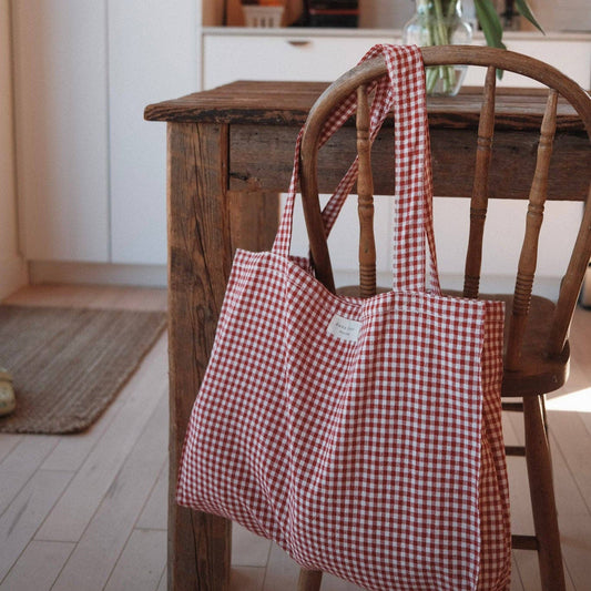Gingham Tote