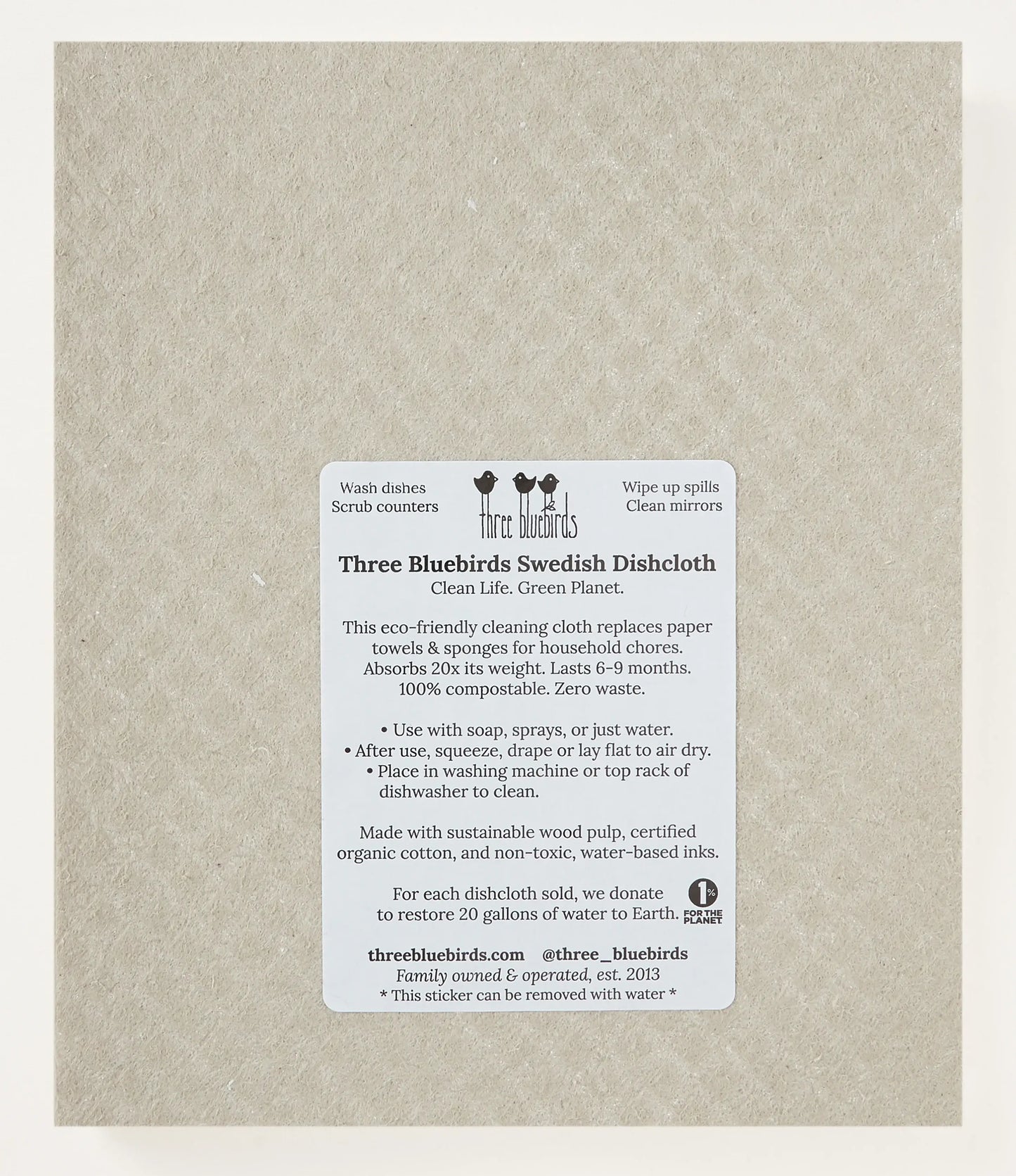 Swedish Dishcloth ~ Christmas Village