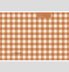 Notebook ~ Cinnamon Gingham