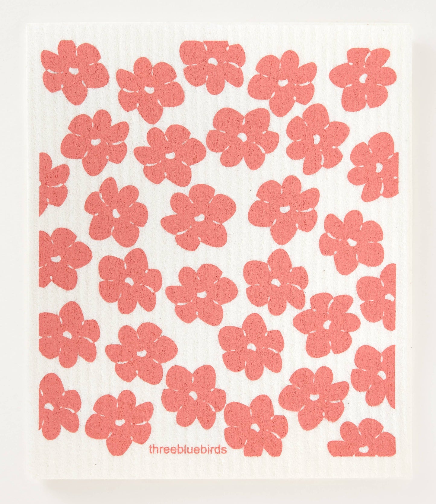 Swedish Dishcloth ~ Coral Poppies