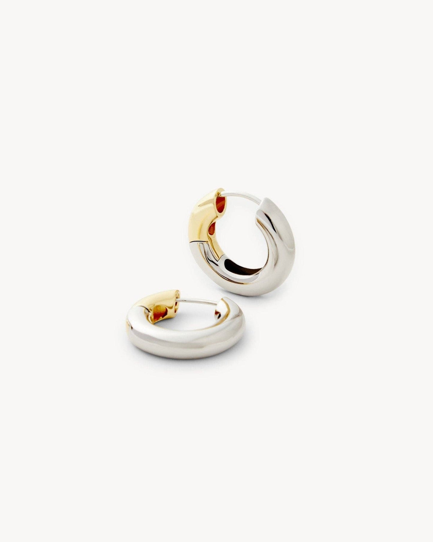 Chunky Hoops ~ 3/4 Silver