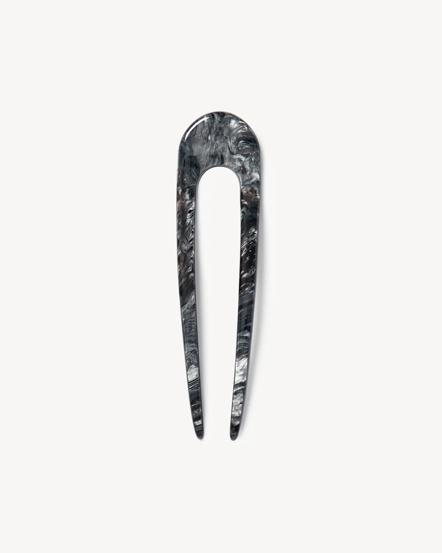 French Hairpin ~ Obsidian