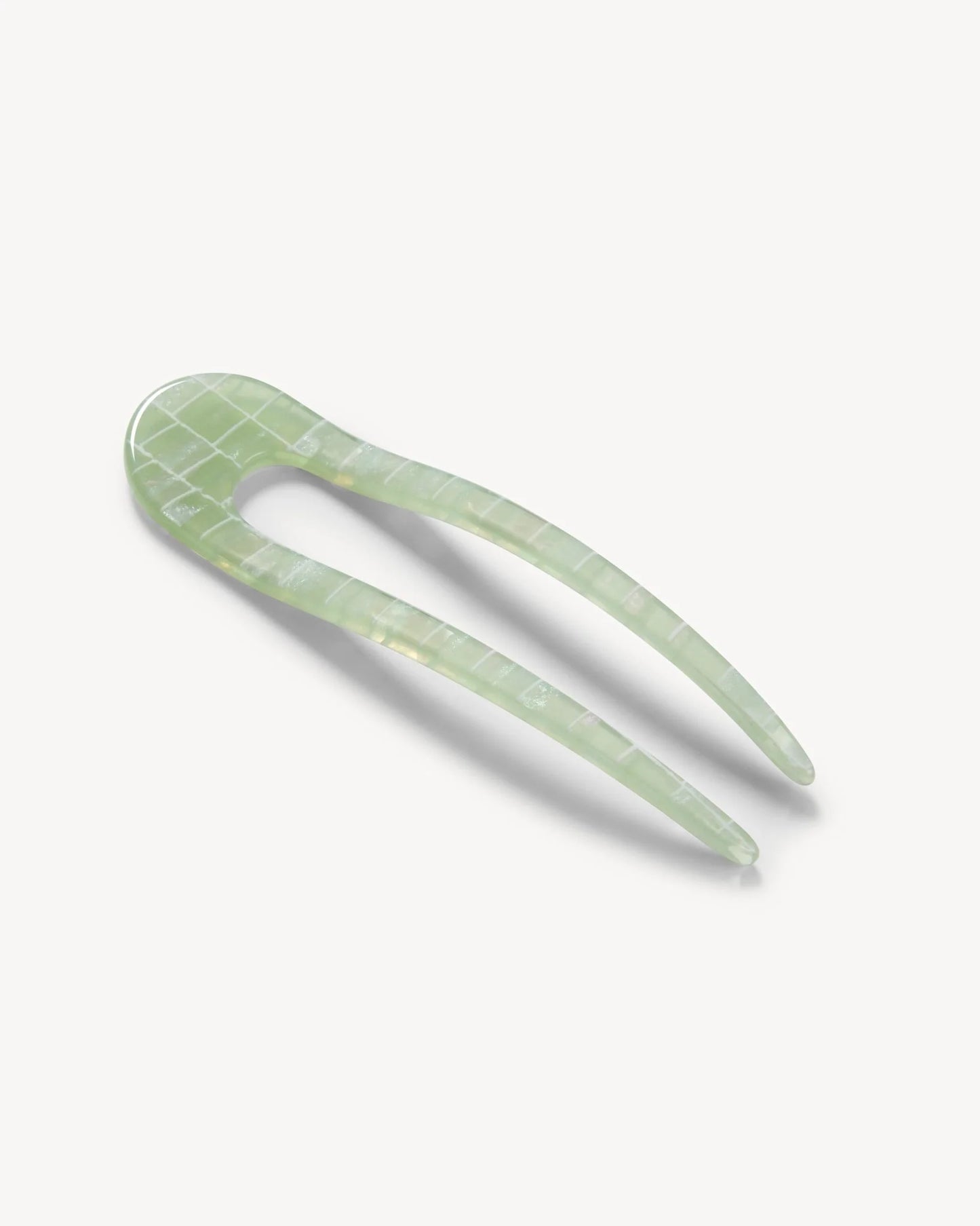 French Hairpin ~ Mint Shell Checker