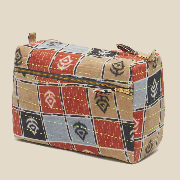 Vintage Sari Toiletry Bag ~ Large