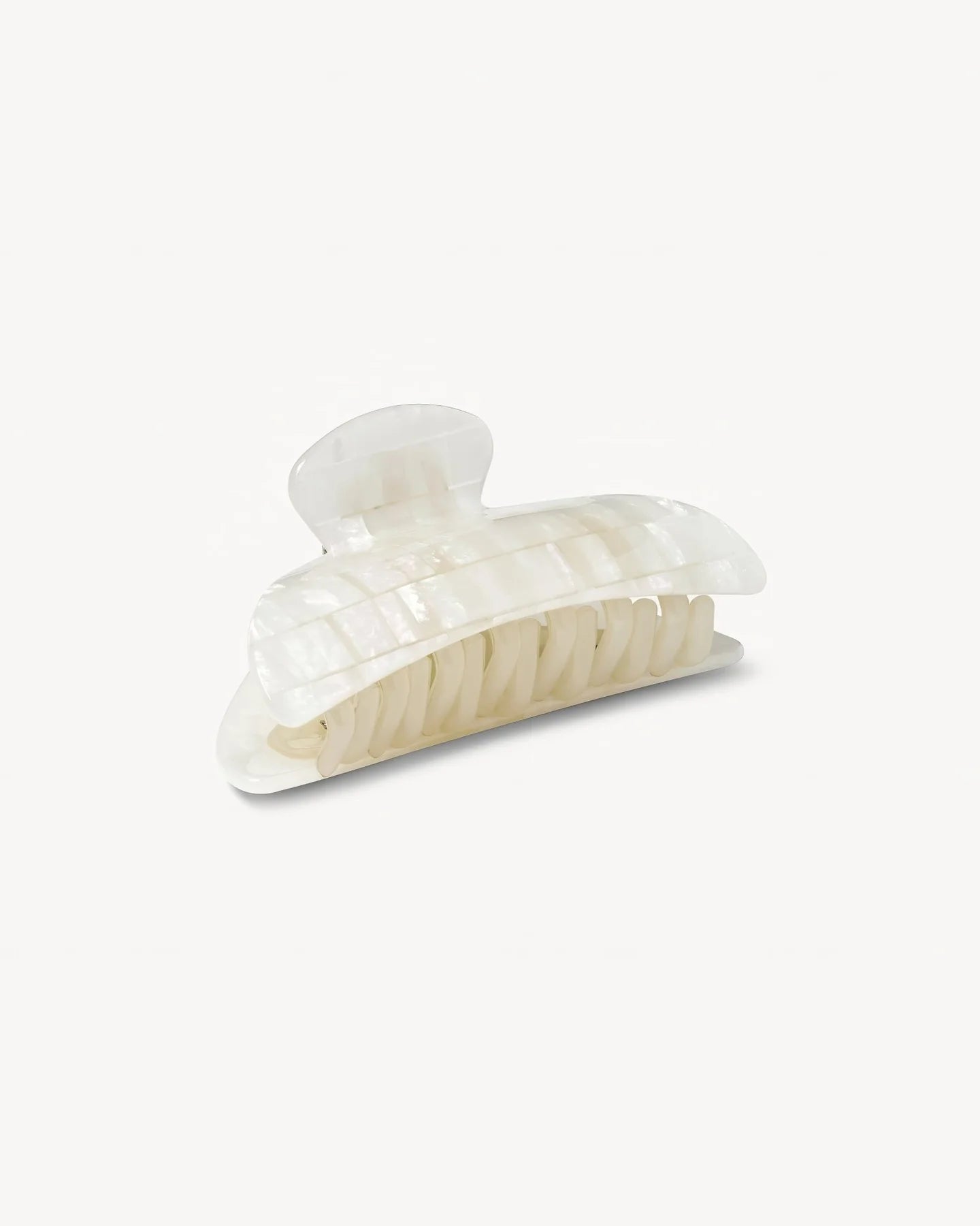 Hair Claw ~ Opalite Shell Checker