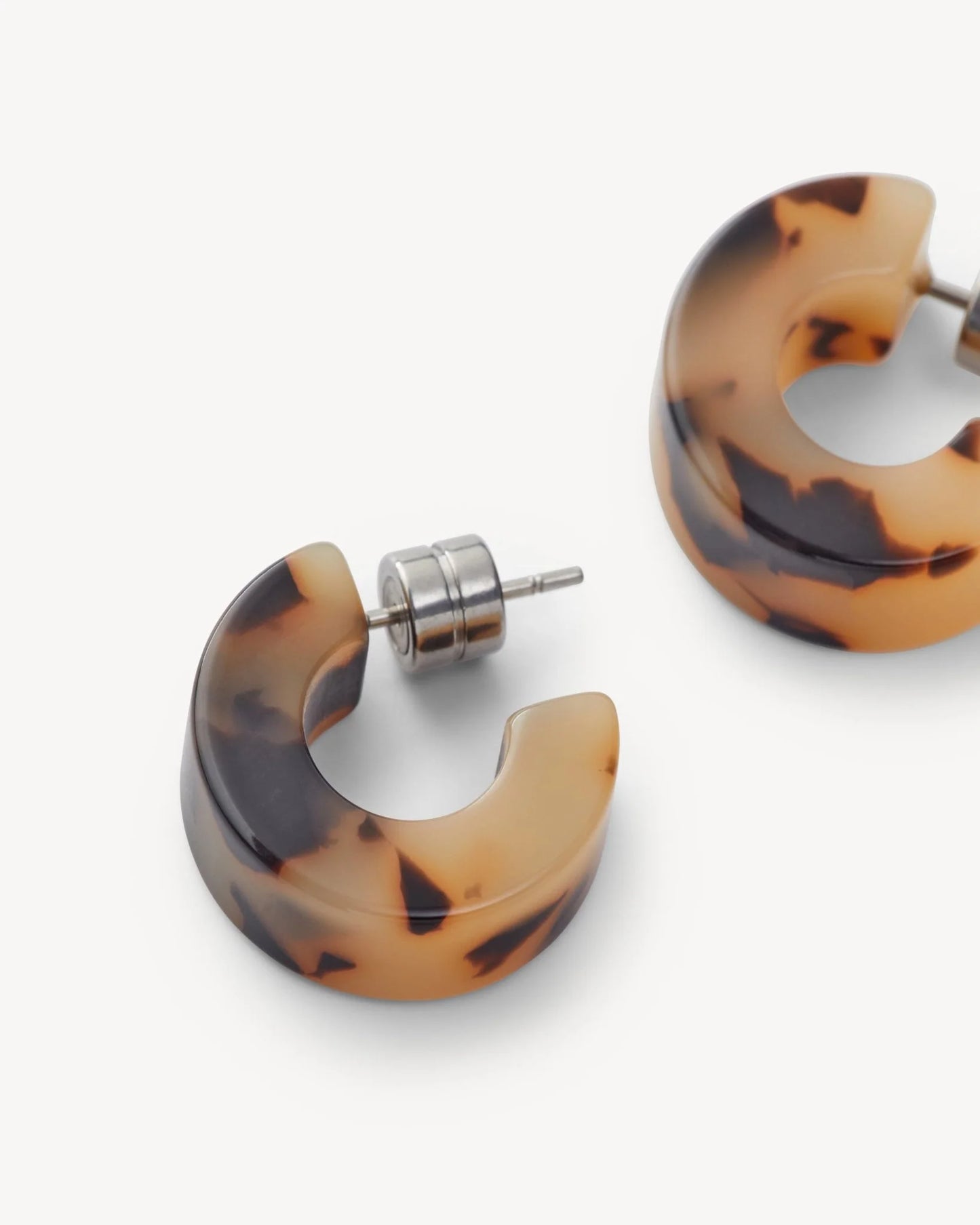 Muse Hoops ~ Blonde Tortoise