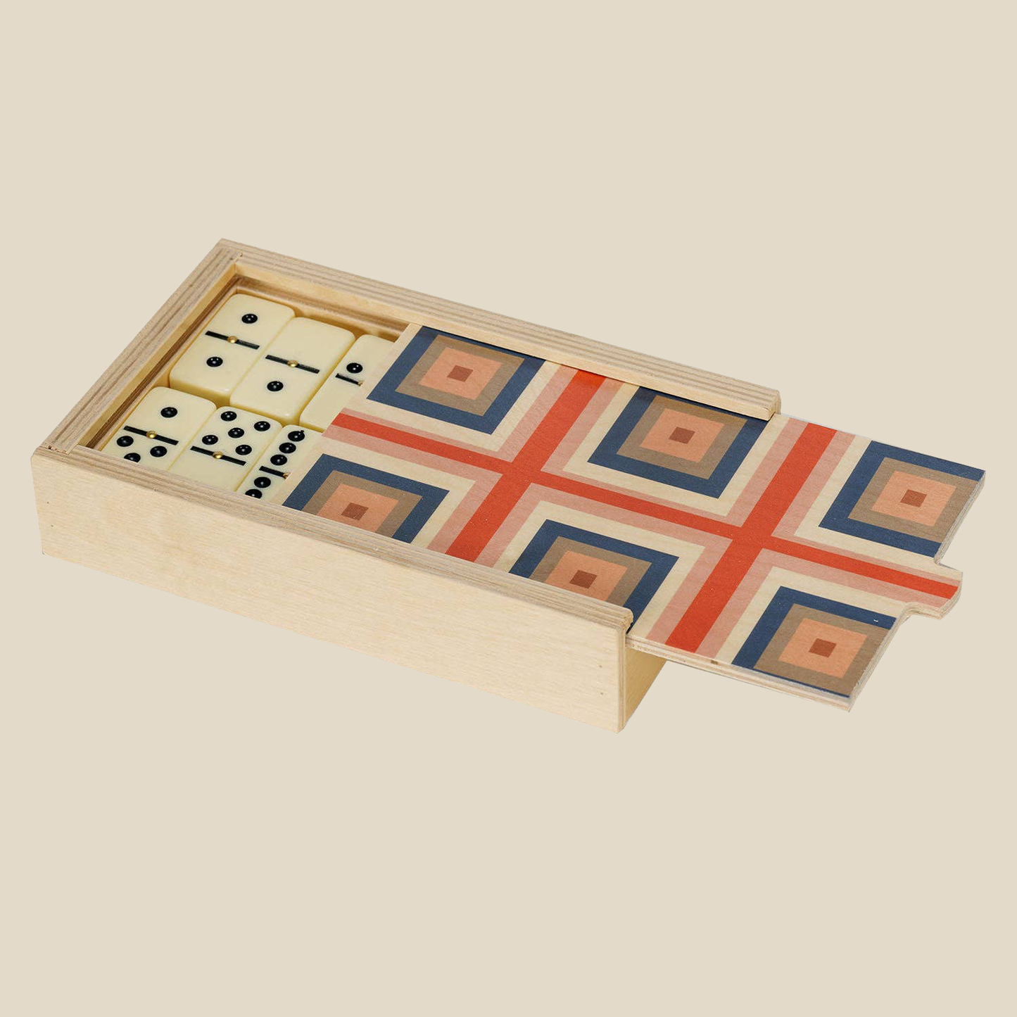 Domino Set ~ Squaresville Peach