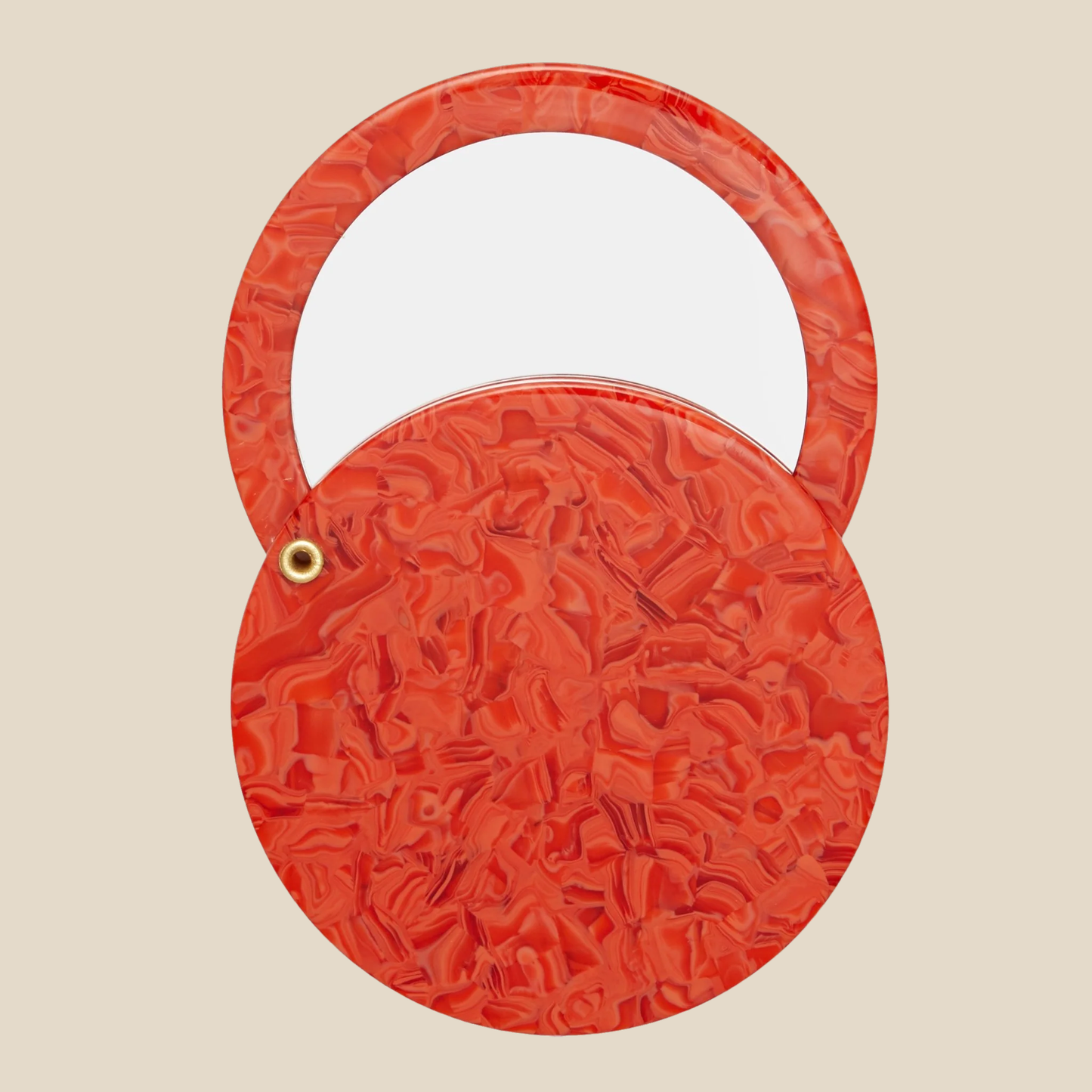 Compact Circle Mirror