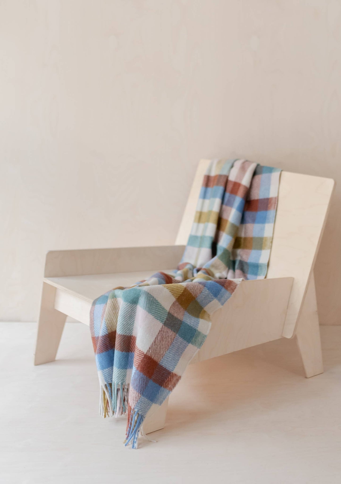 Couch Throw ~ Rainbow Check
