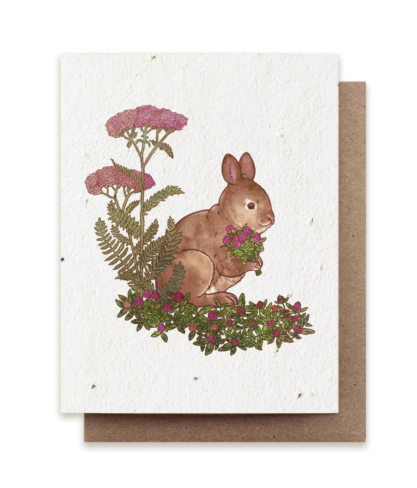 Plantable Greeting Card ~ Rabbit Gathering