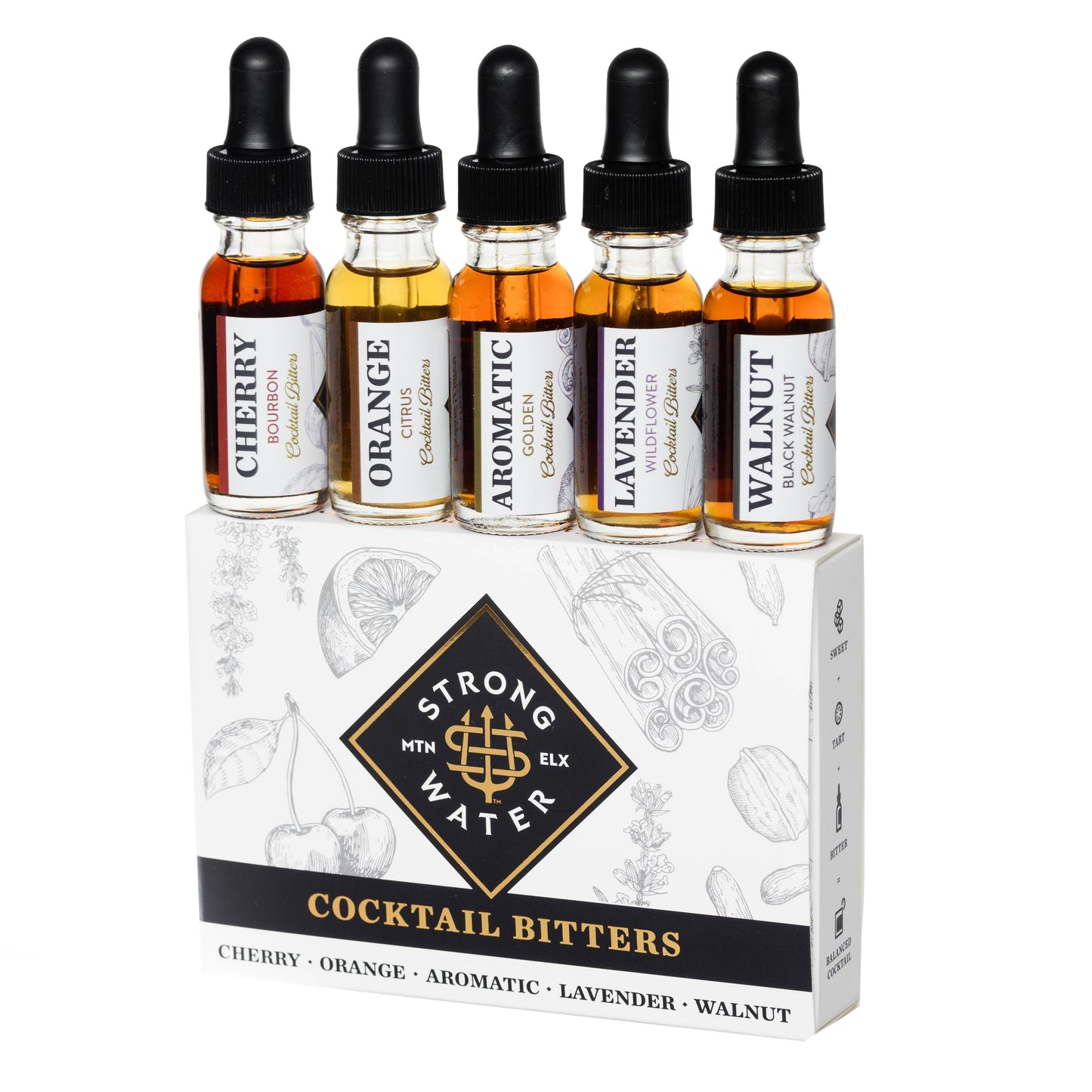 Cocktail Bitters ~ Simple Sample Set
