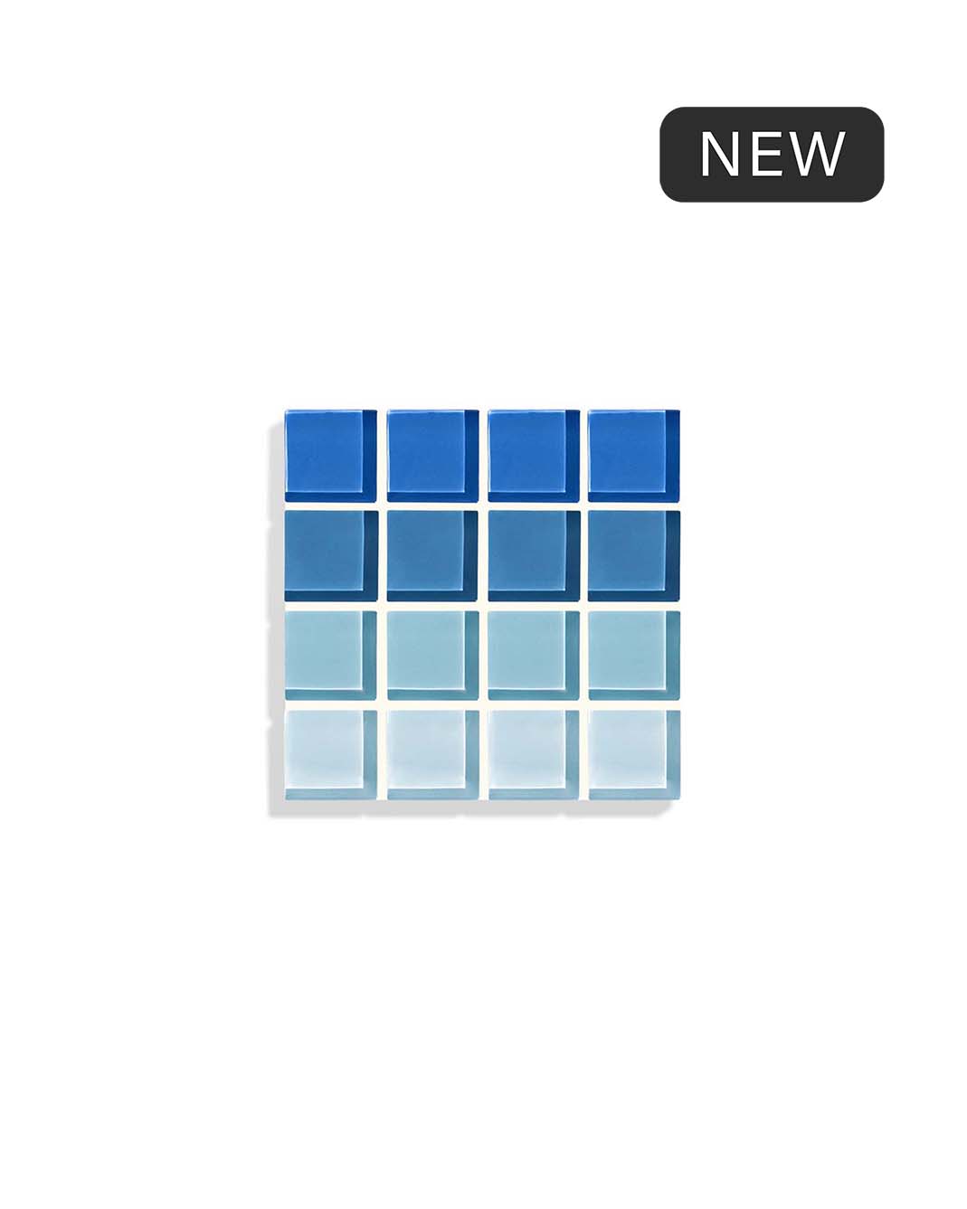 Glass Tile Coaster ~ Ombre Maldives
