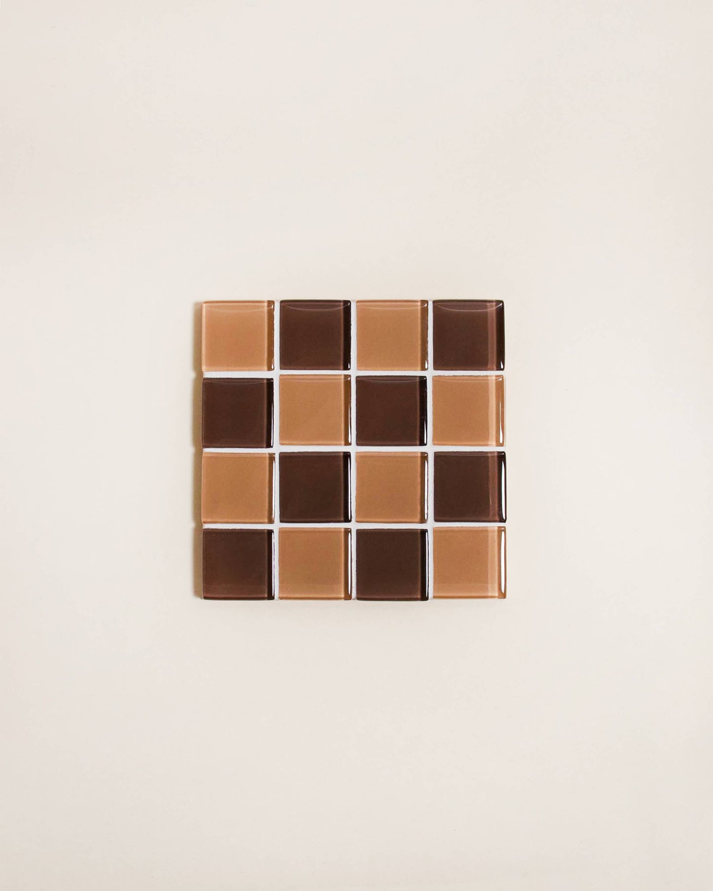 Glass Tile Coaster ~ Vintage Love