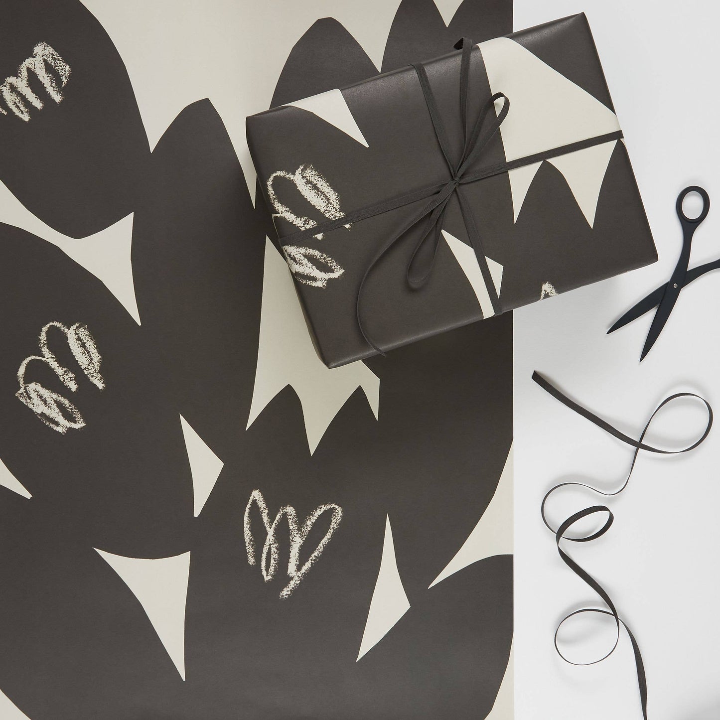 Wrapping Paper (3 Sheets) ~ Ae & Petal Monochrome