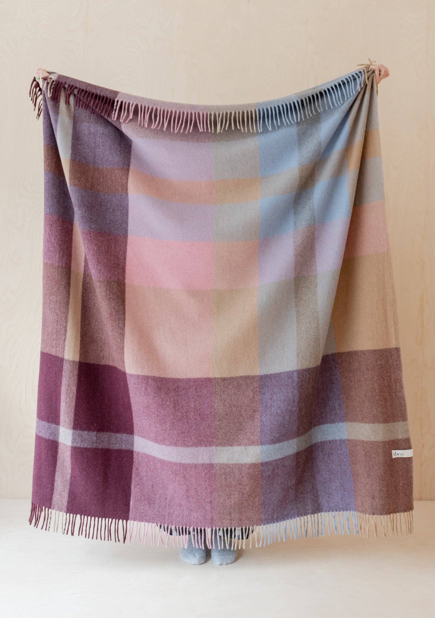 House Blanket ~ Berry Patchwork Check