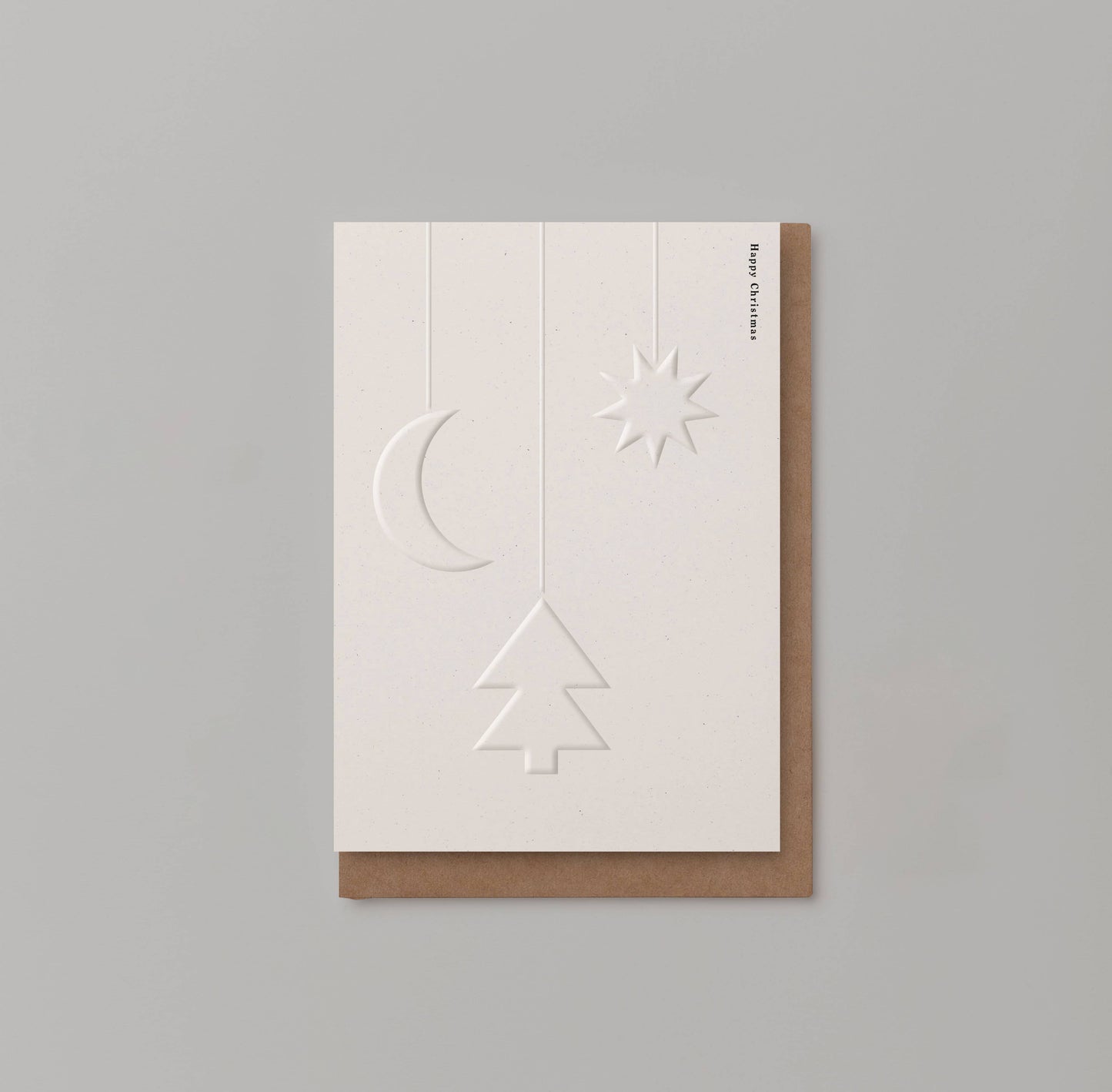 Christmas Card Set ~ Happy Christmas (Embossed)