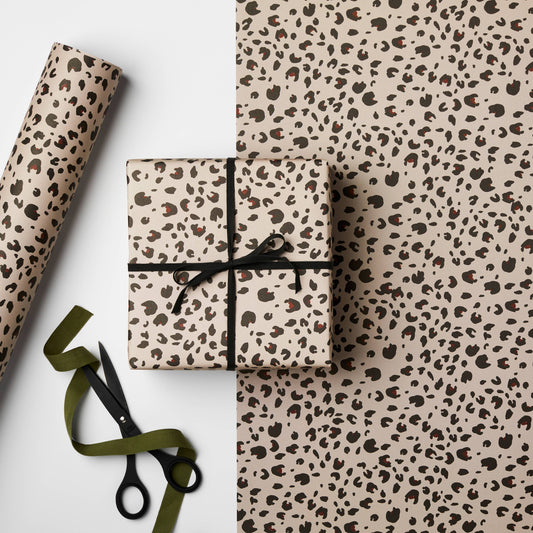 Wrapping Paper (3 Sheets) ~ Leopard Print
