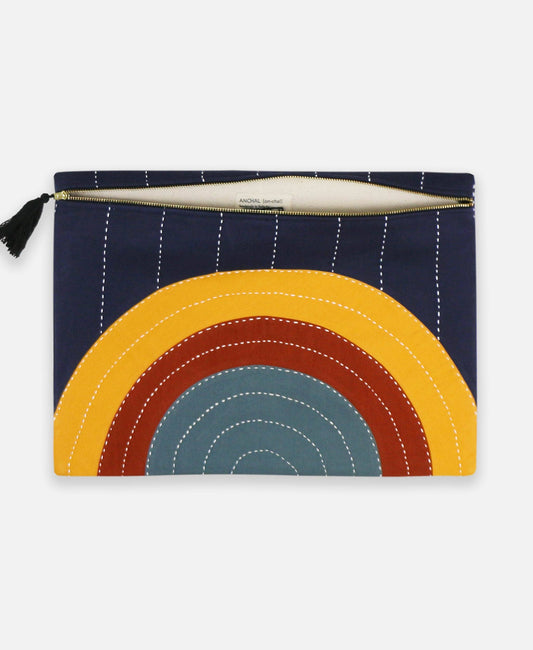 Pouch Clutch ~ Rainbow Eclipse (Oversized)