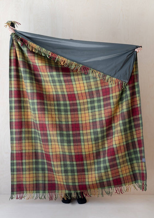 Recycled Picnic Blanket ~ Buchanan Autumn Tartan