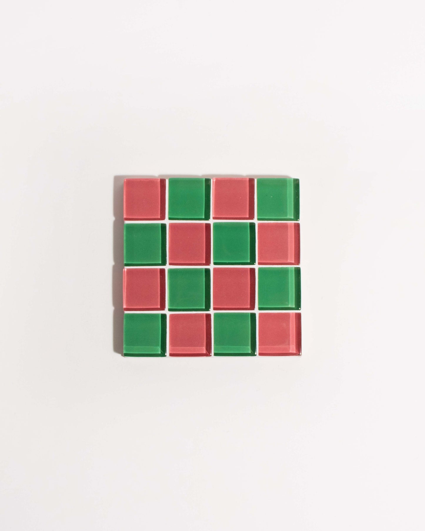 Glass Tile Coaster ~ Festive