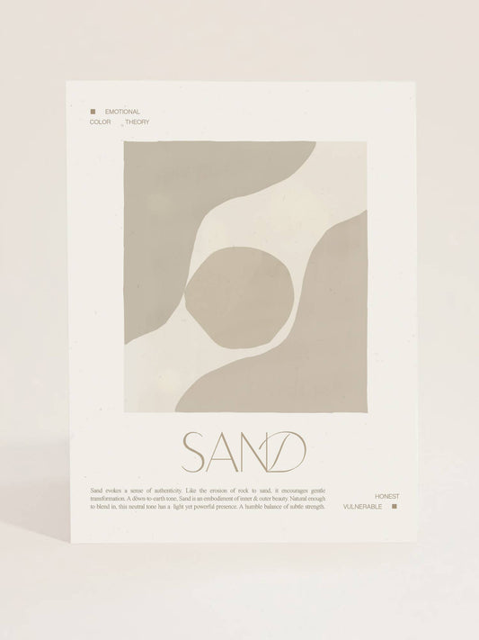 Emotional Color Theory Art Print ~ Sand