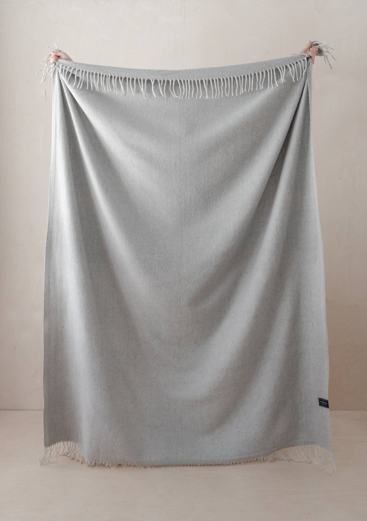 House Blanket ~ Silver Herringbone