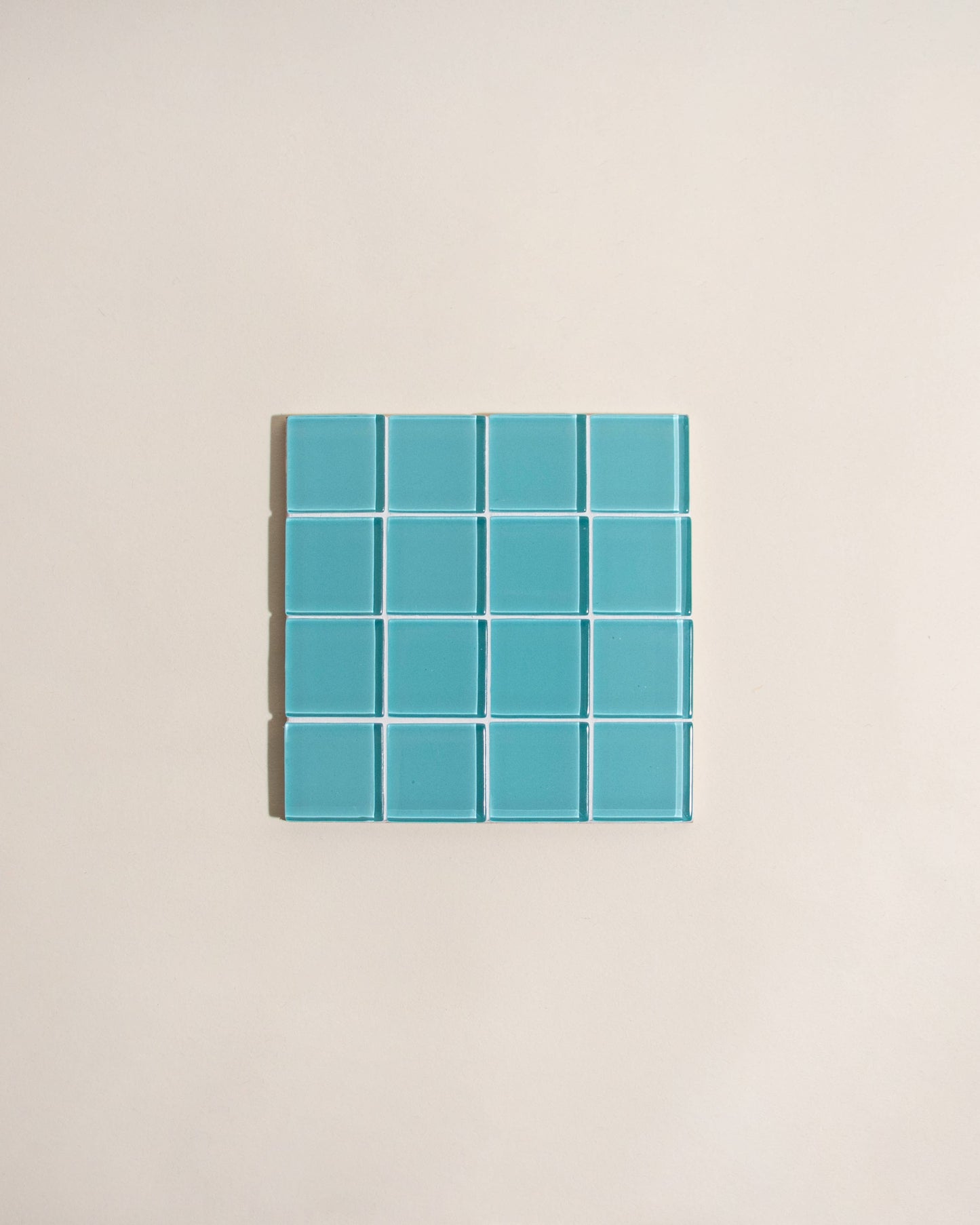 Glass Tile Coaster ~ Breakfast at Tiffany's