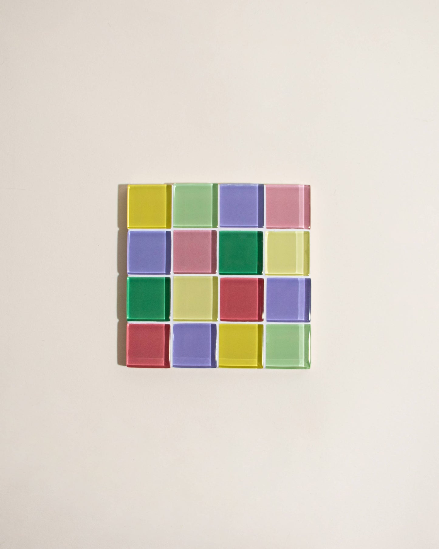 Glass Tile Coaster ~ Summer Sprinkles