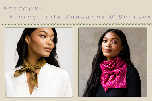 ✨ NEW ✨ ~ Vintage Silk Scarves & Bandanas are back in stock!