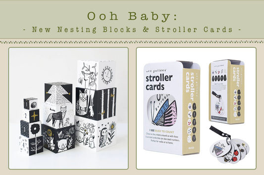 Ooh Baby ~ Nesting Blocks & Stroller Cards from Wee Gallery!