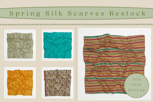 10 New Vintage Silk Scarves for Spring!