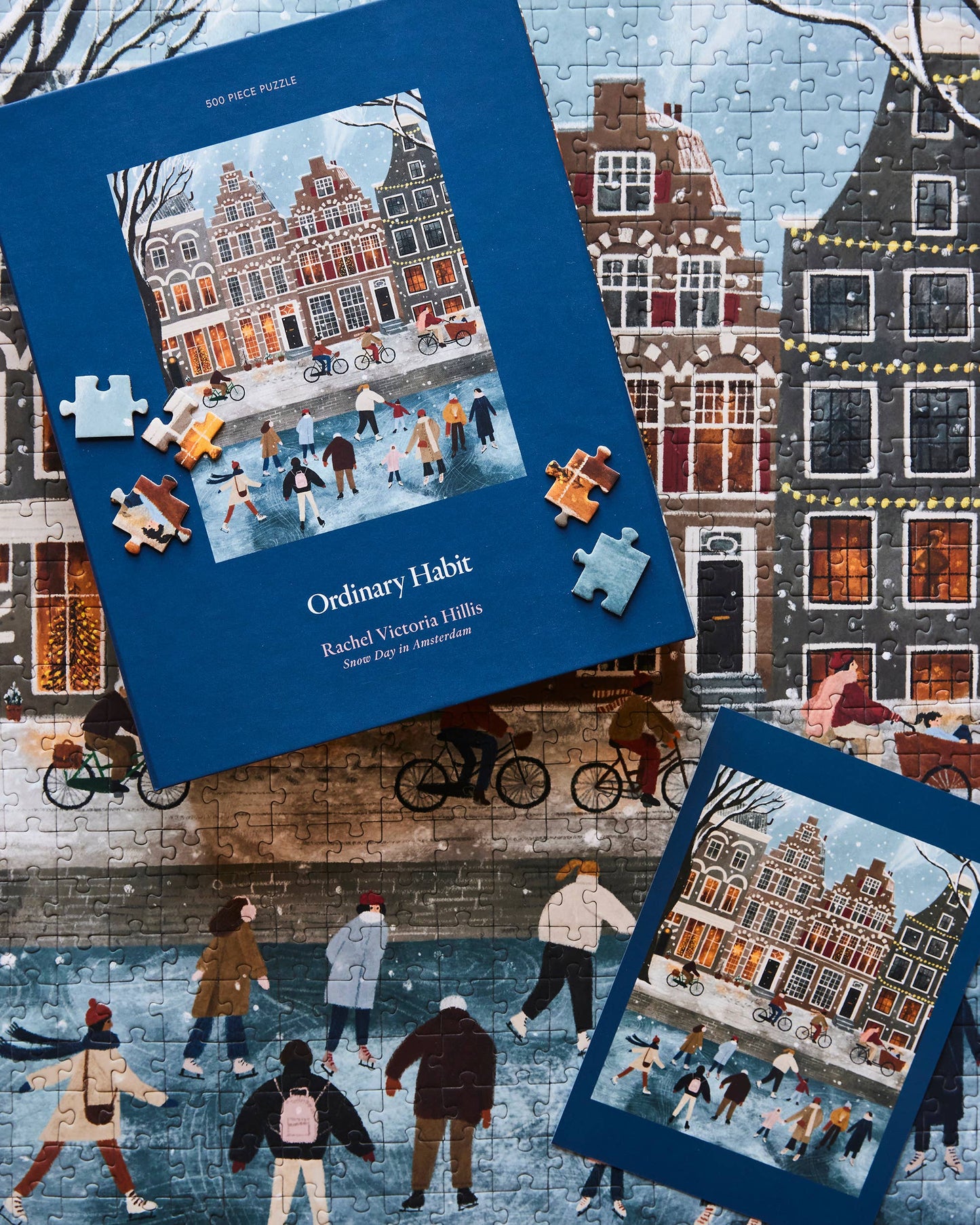 Puzzle (500 Pieces) ~ Snow Day in Amsterdam