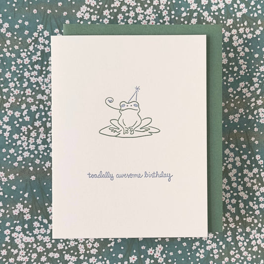 Birthday Greeting Card ~ Toadally Awesome