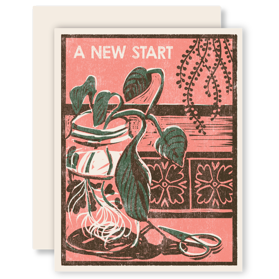 Celebratory Greeting Card ~ A New Start