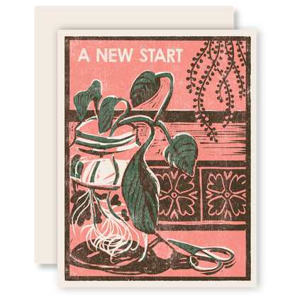Celebratory Greeting Card ~ A New Start